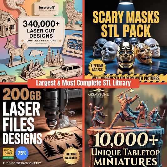 Ultimate 3D Print STL Files | 250,000+ Models, 67TB Verified